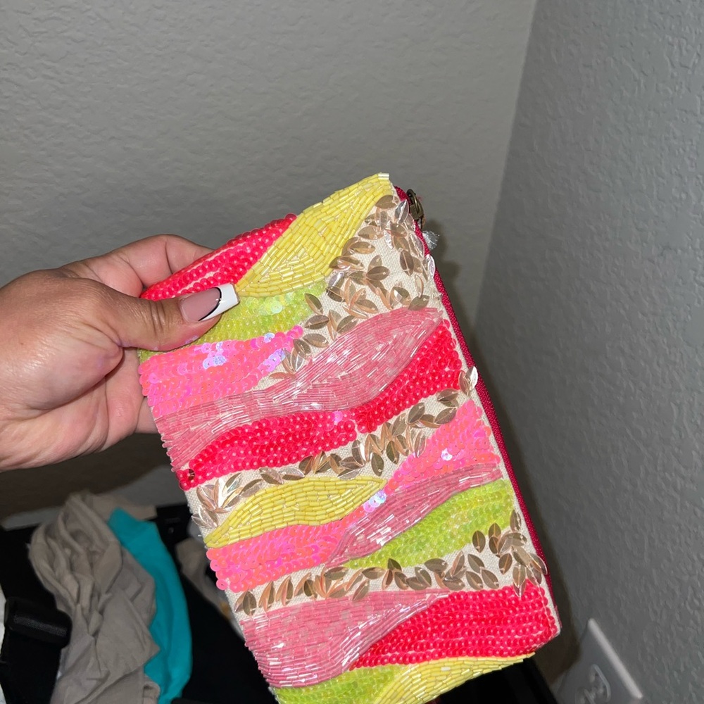 Colorful Beaded Clutch